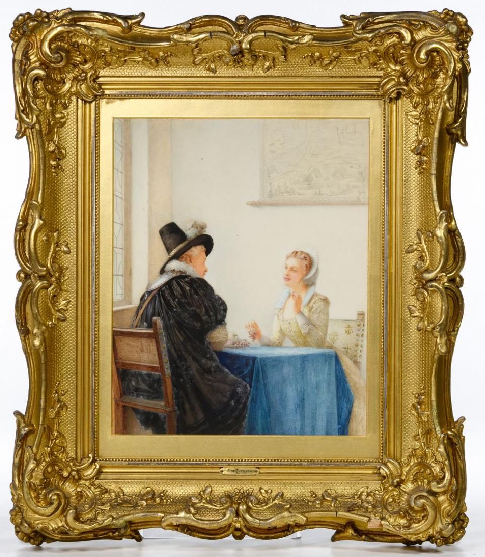 Lot 284: Louis Robert De Cuvillon (French, 1848-1931) Gouache on