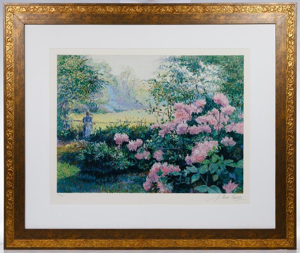 Lot 299: Hughes Claude Pissarro (French, b.1935) 'Les