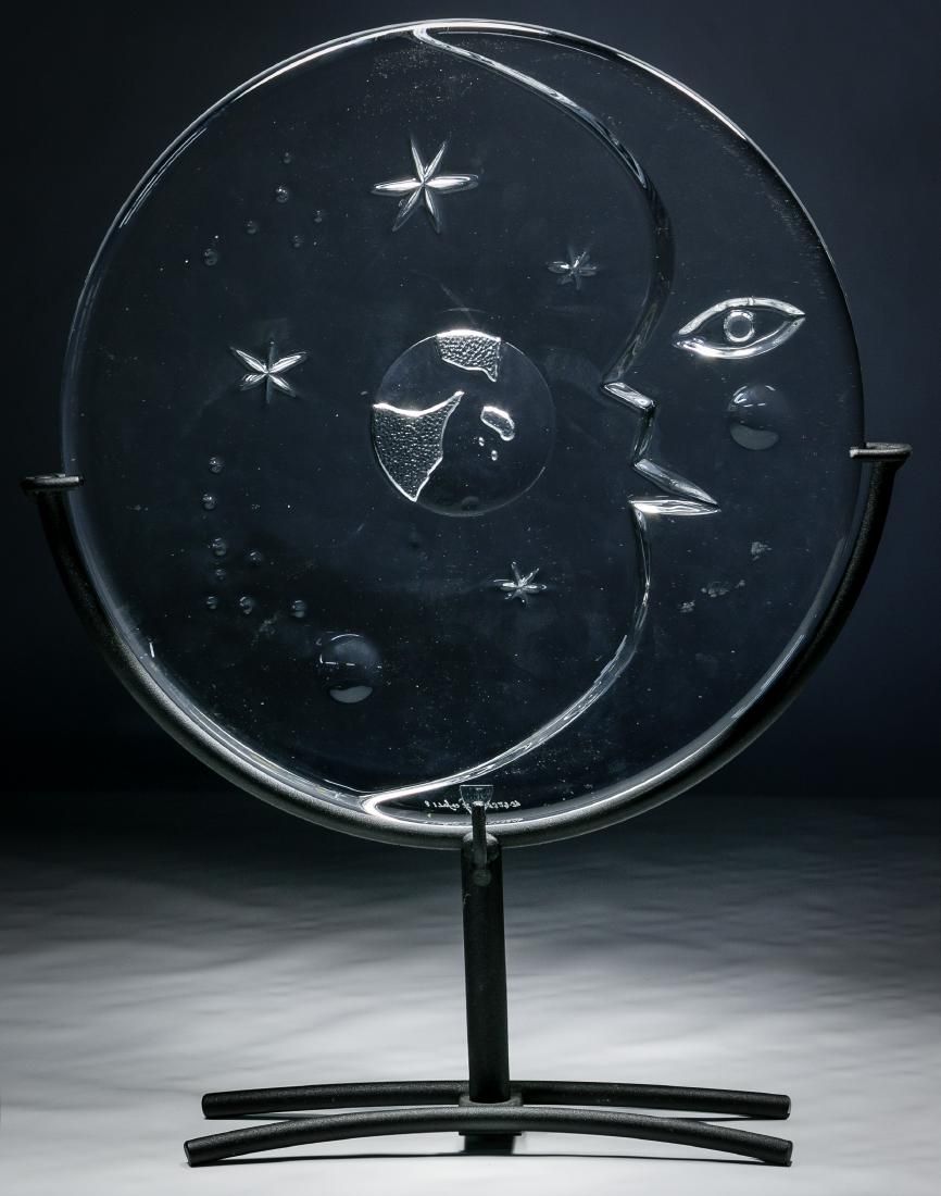 Lot 335: Martti Rytkonen for Orrefors Crystal Disk