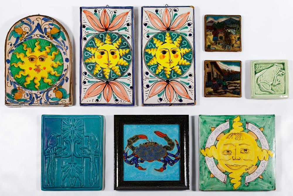 Lot 348: Pottery Wall Hanging Assortment