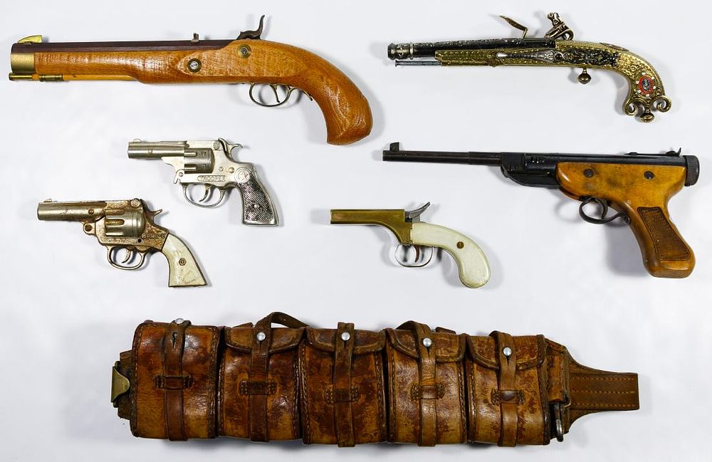 Lot 363: Replica Gun, Starter Pistol and Cap Gun Assortment