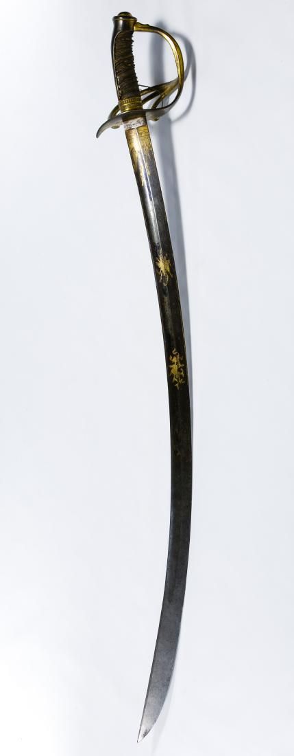 Lot 366: S&K Calvary Sword with Etched Blade