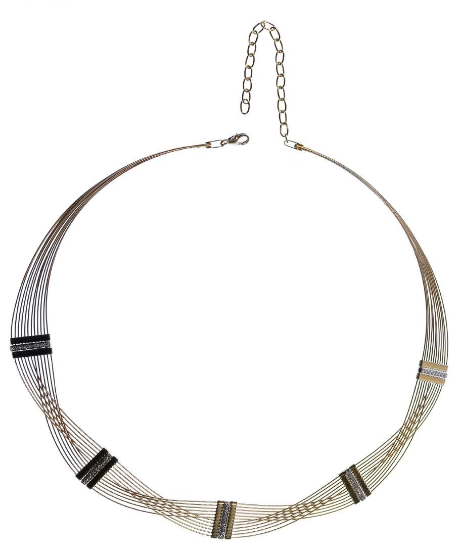 Lot 605: 14k Gold and Diamond Necklace