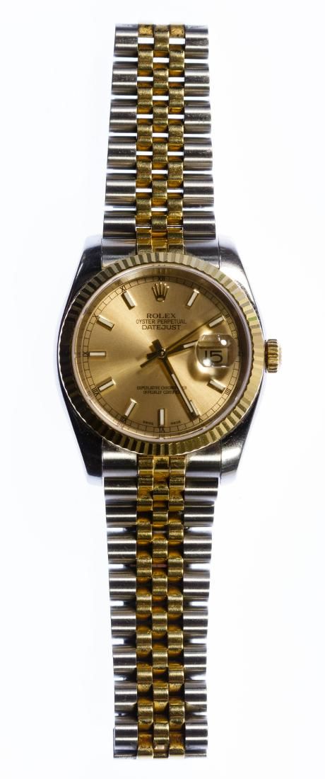 Lot 679: Rolex Datejust 'Champagne' Wrist Watch