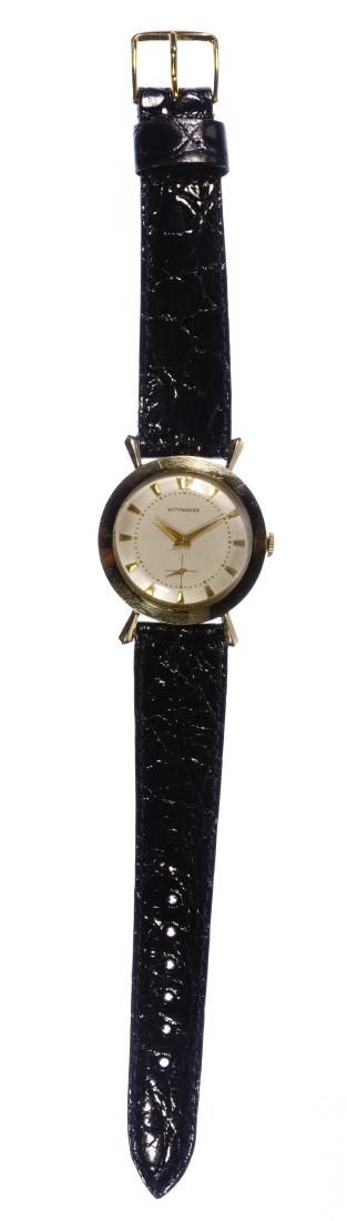 Lot 681: Wittnauer 14k Gold Case Wrist Watch