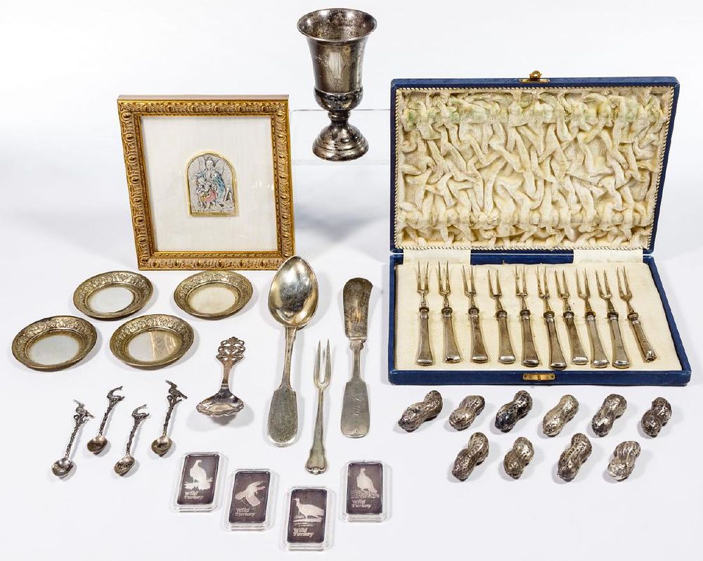 Lot 150: Fine Silver (999), Sterling Silver (925), Coin (900),