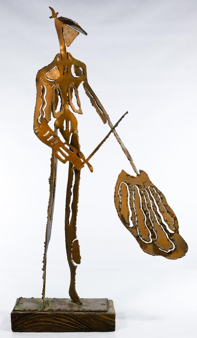 Lot 184: Iron Matador Statue