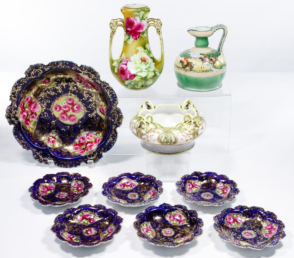 Lot 203: Nippon Porcelain Decor Assortment