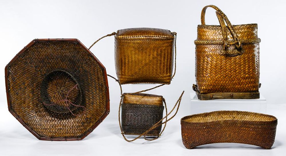 Lot 209: Filipino Woven Basket Assortment