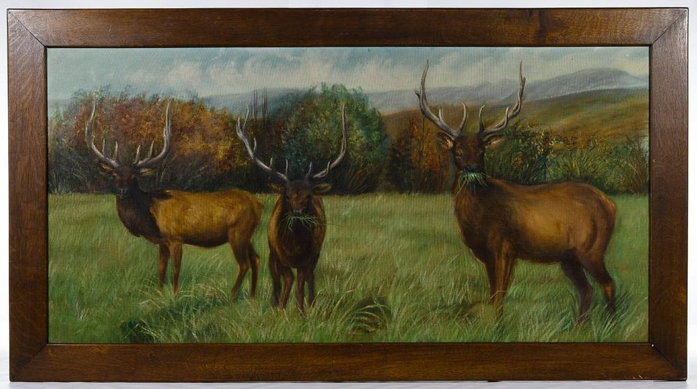 Lot 290: Native American Cherokee (American, 20th Century) Oil