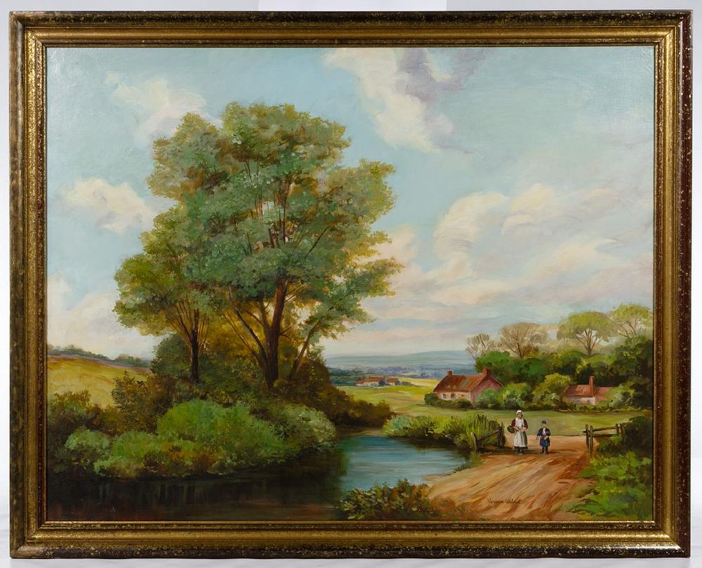 Lot 292: Norman Badgley Wilson (American, b.1906) Oil on Canvas