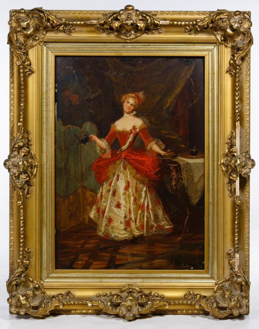 Lot 298: A Pousin (European School, 20th Century) Oil on Board