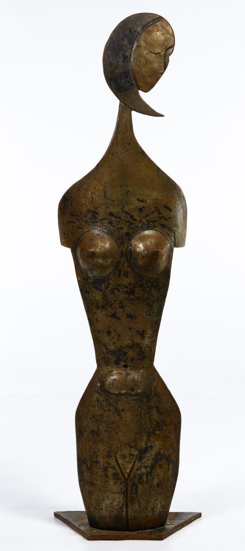 Lot 313: Erwin Gruen (American, 1918-2006) 'Nude' Iron Statue