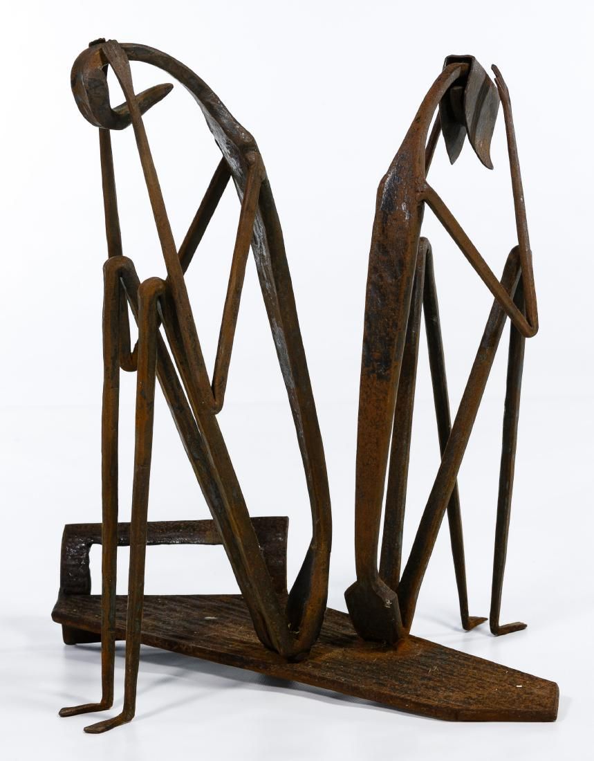 Lot 314: Erwin Gruen (American, 1918-2006) Iron Statue