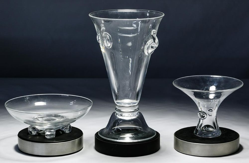 Lot 323: Steuben Clear Crystal Vase and Bowl Assortment