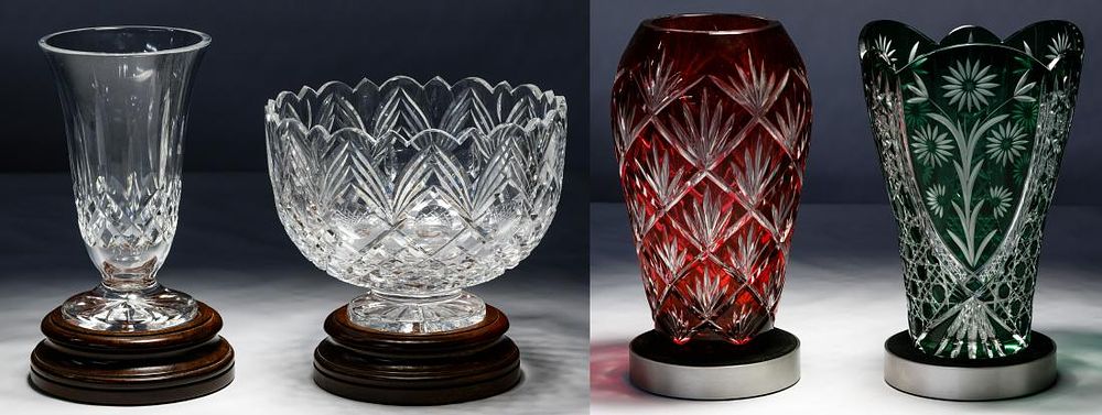 Lot 327: Waterford and Cut to Clear Vase Assortment