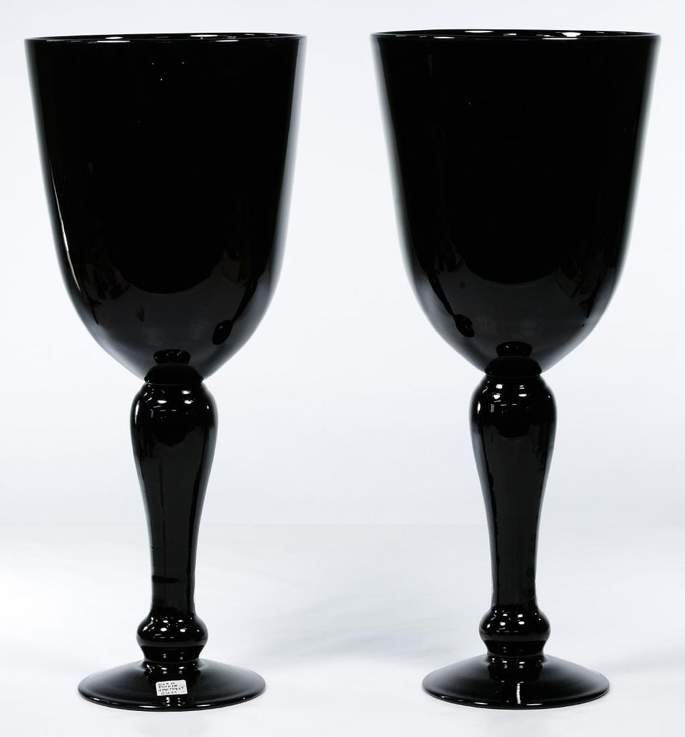 Lot 331: Amethyst Glass Goblets