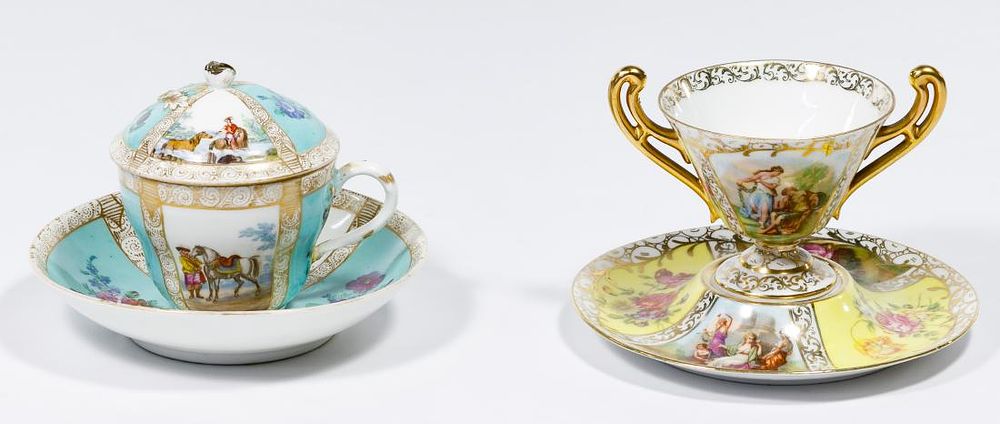 Lot 342: Austrian Cup and Saucer Sets