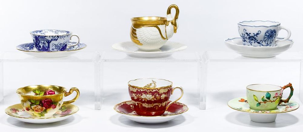 Lot 344: Cup and Saucer Assortment