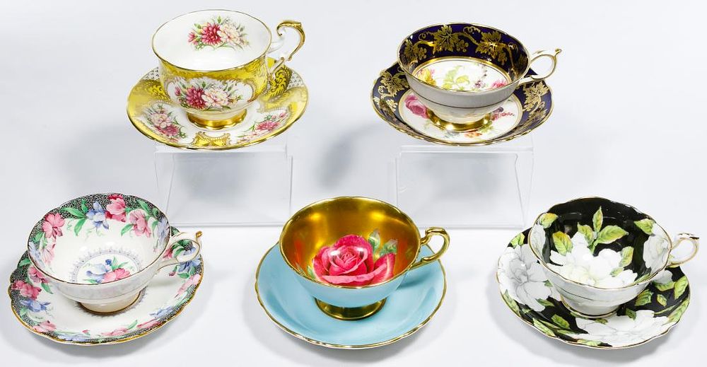 Lot 349: Paragon English Bone China Cup and Saucer Assortment