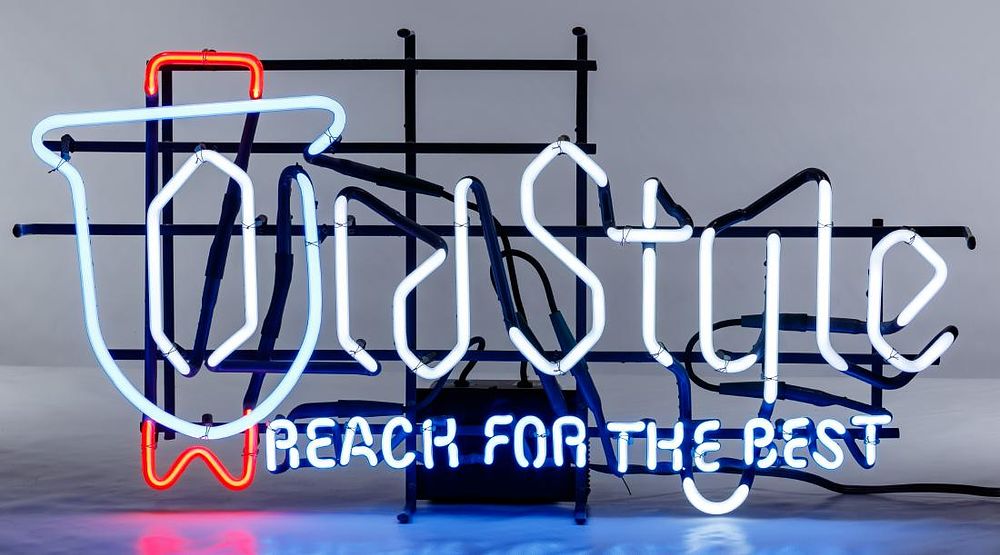 Lot 360: Neon 'Old Style' Advertising Sign