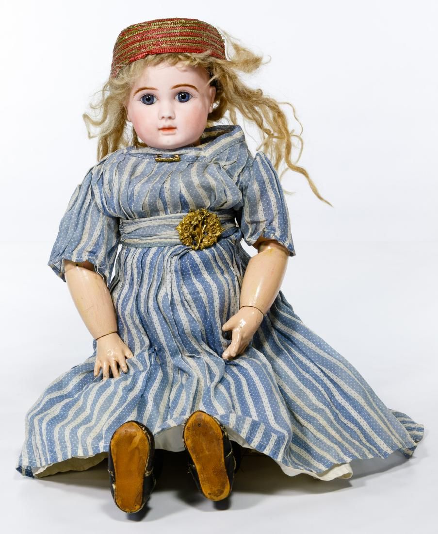 Lot 364: French J. Steiner Bisque Head Doll with Walking