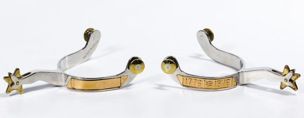 Lot 376: Bicentennial Rodeo Presentation Spurs