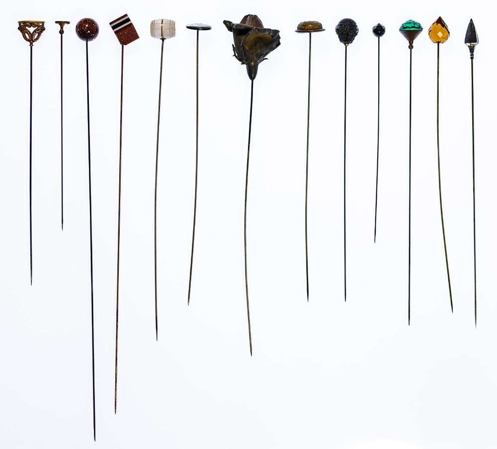Lot 412: Victorian Hat Pin Assortment