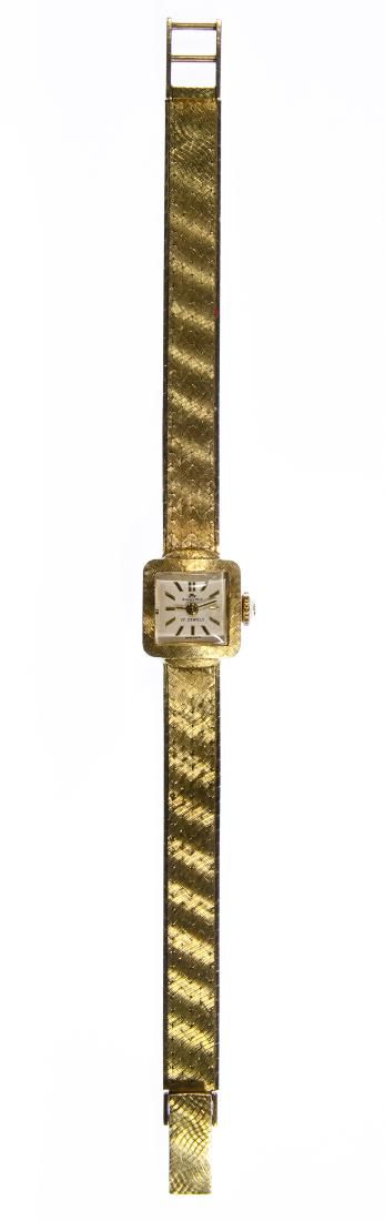 Lot 416: Bucherer 18k Gold Case and Band Wrist Watch