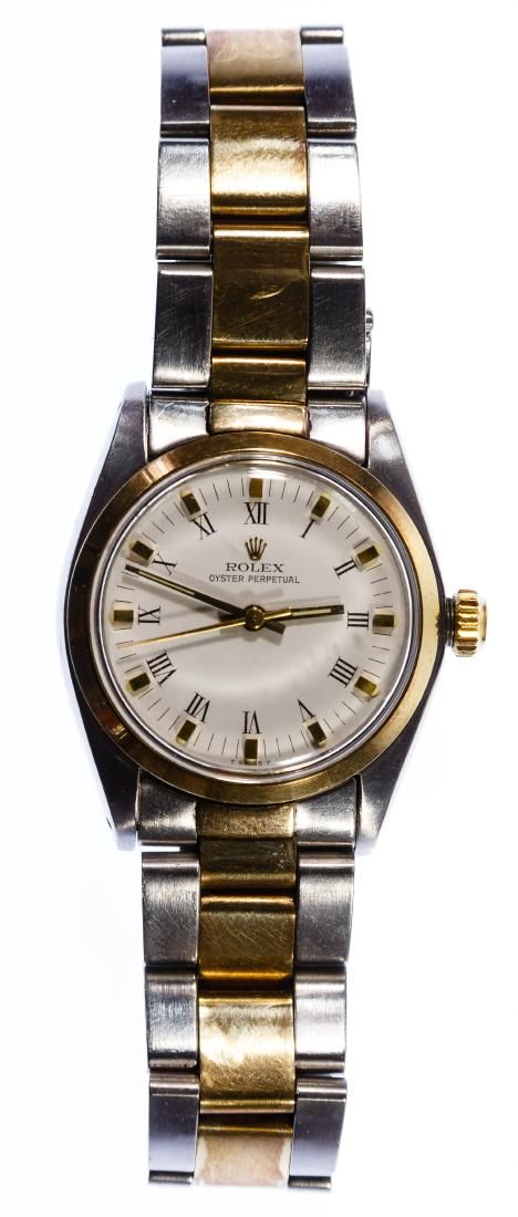 Lot 417: Ladies Rolex Wrist Watch Stainless Steel with '18k'
