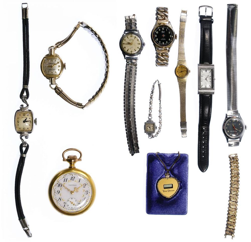 Lot 418: Pocket and Wrist Watch Assortment