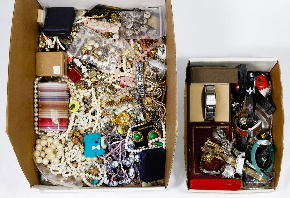 Lot 431: Costume Jewelry and Watch Assortment