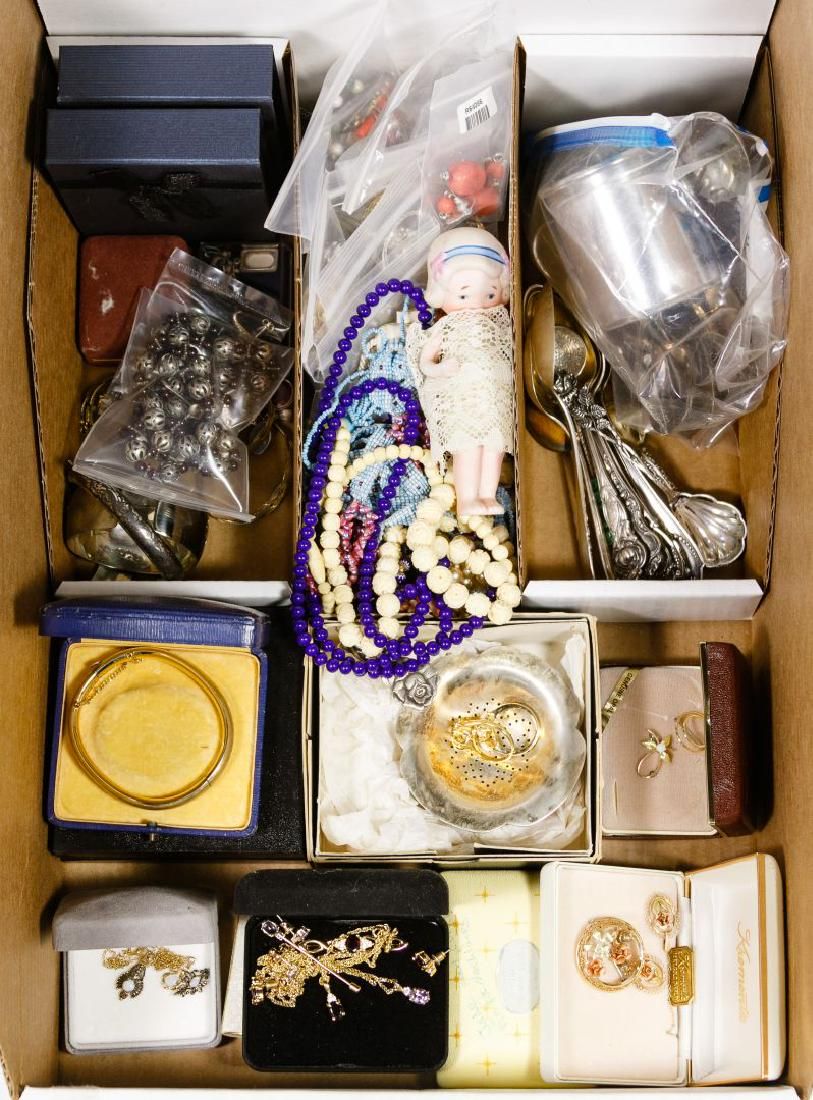 Lot 435: Sterling Silver and Costume Jewelry Assortment