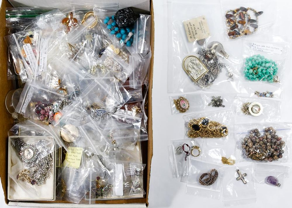 Lot 437: Sterling Silver and Costume Jewelry Assortment