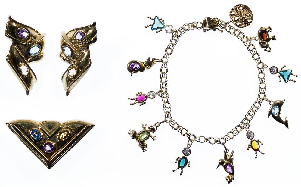 Lot 183: 14k Gold and Semi-Precious Gemstone Jewelry Assortment
