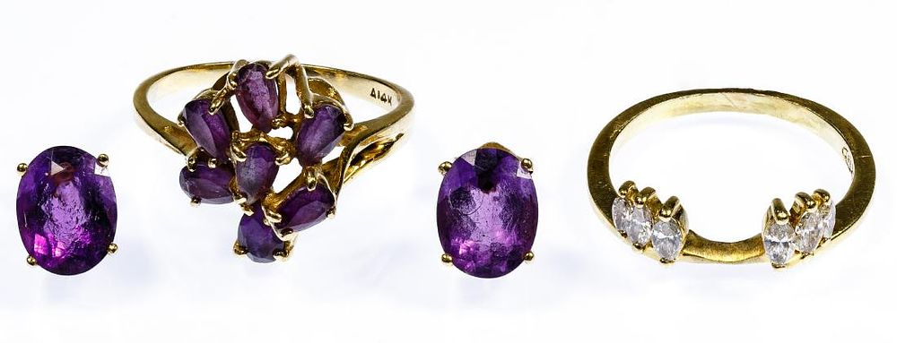 Lot 191: 14k Gold Jewelry Assortment