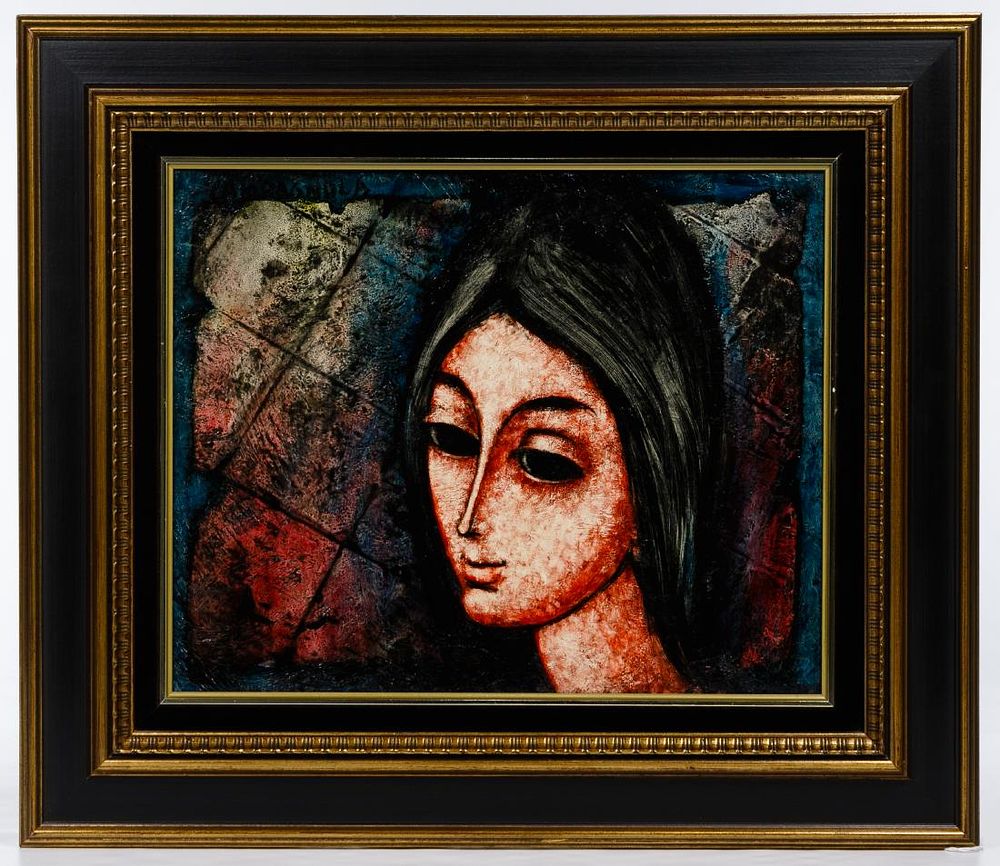 Lot 207: Enrico Campagnola (American, 1911-1984) Oil on Canvas