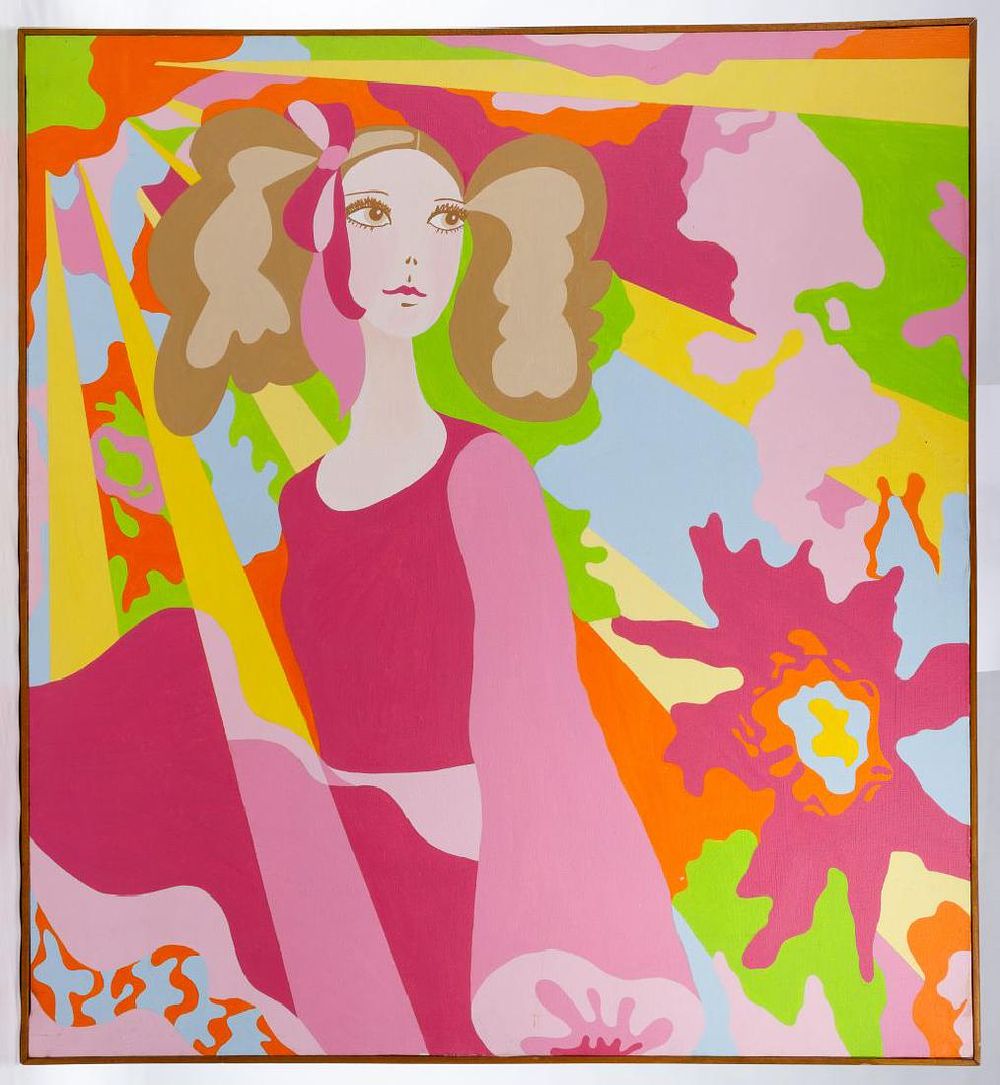 Lot 213: Laura Cleven (American, 20th Century) Oil on Canvas