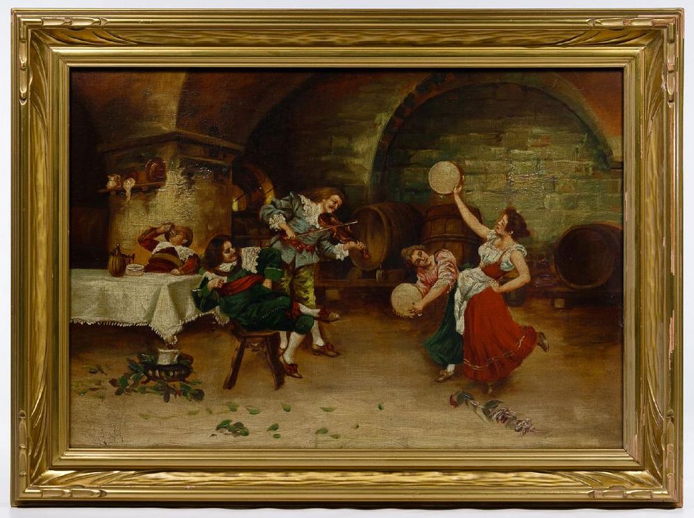 Lot 226: Unknown Artist (European, 19th Century) Oil on Masonite