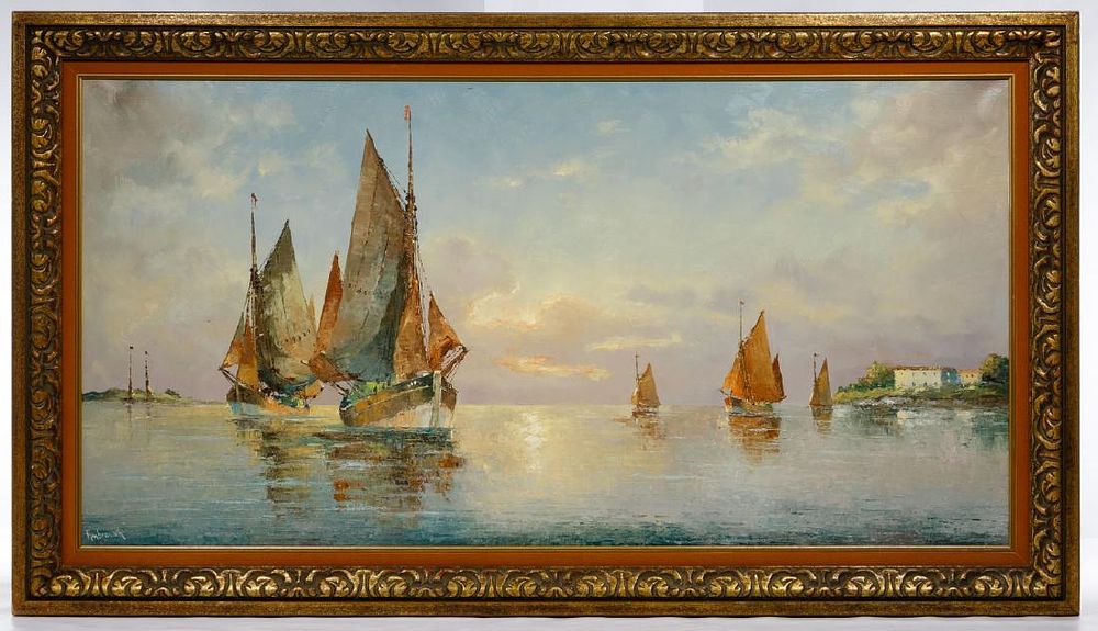 Lot 229: Franz Ambrasath (German, 1889-1974) Oil on Canvas