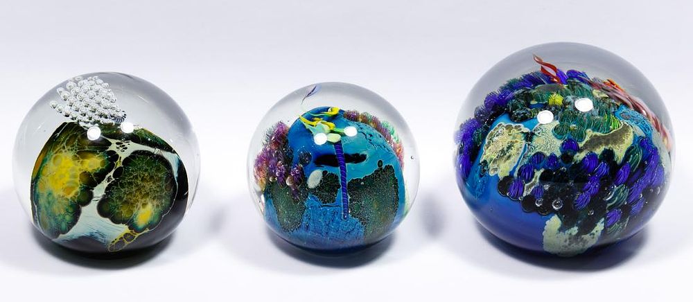 Lot 255: Josh Simpson (American, b.1949) 'Inhabited Planet' Art