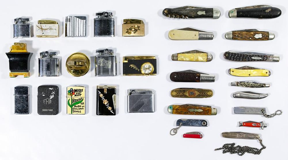 Lot 270: Knife and Lighter Assortment