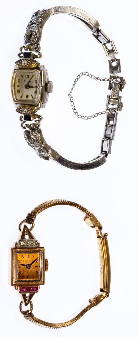 Lot 302: 10k Gold Case Wrist Watches