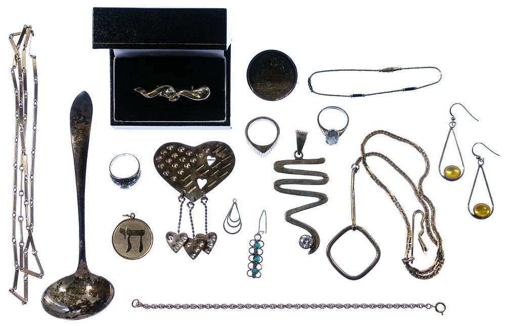 Lot 316: Sterling Silver and Costume Jewelry Assortment