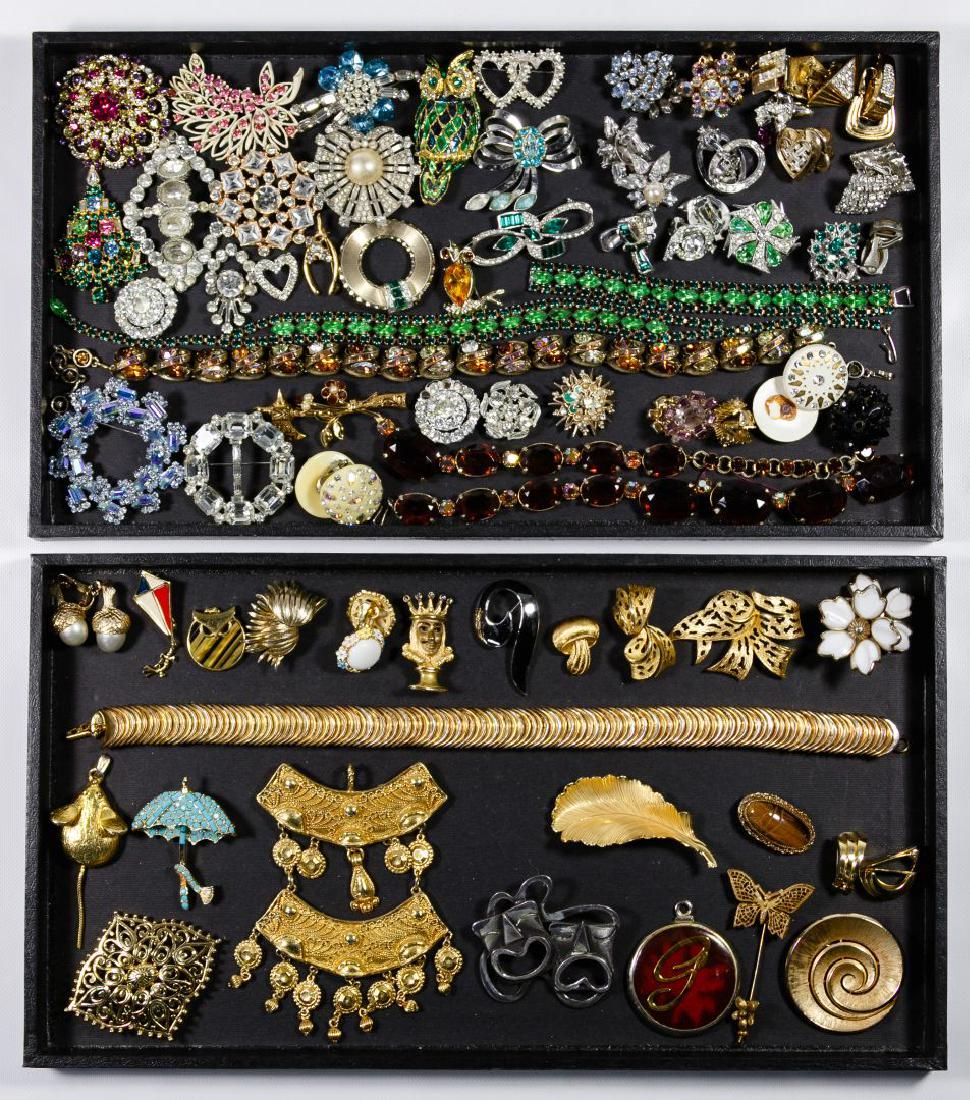 Lot 319: Designer and Rhinestone Jewelry Assortment