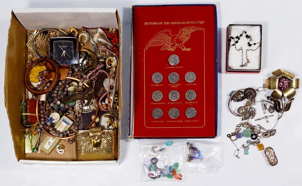 Lot 321: Sterling Silver Jewelry, Costume Jewelry and Gemstone