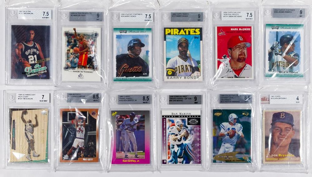 Lot 181: Beckett Graded Sports Card Assortment