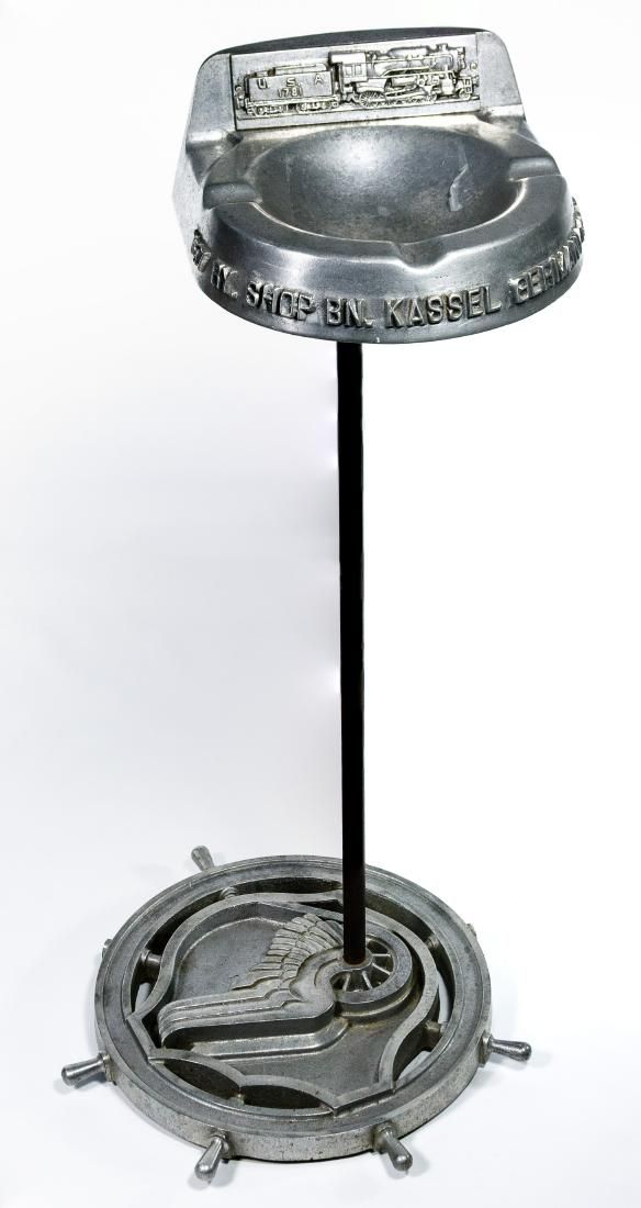 Lot 182: Train-style Floor Ashtray