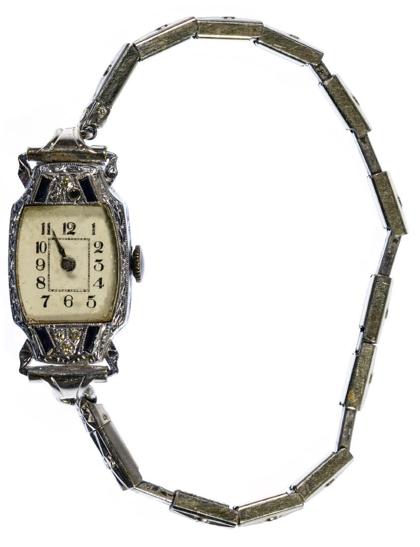 Lot 191: Goering 18k White Gold Case Wrist Watch