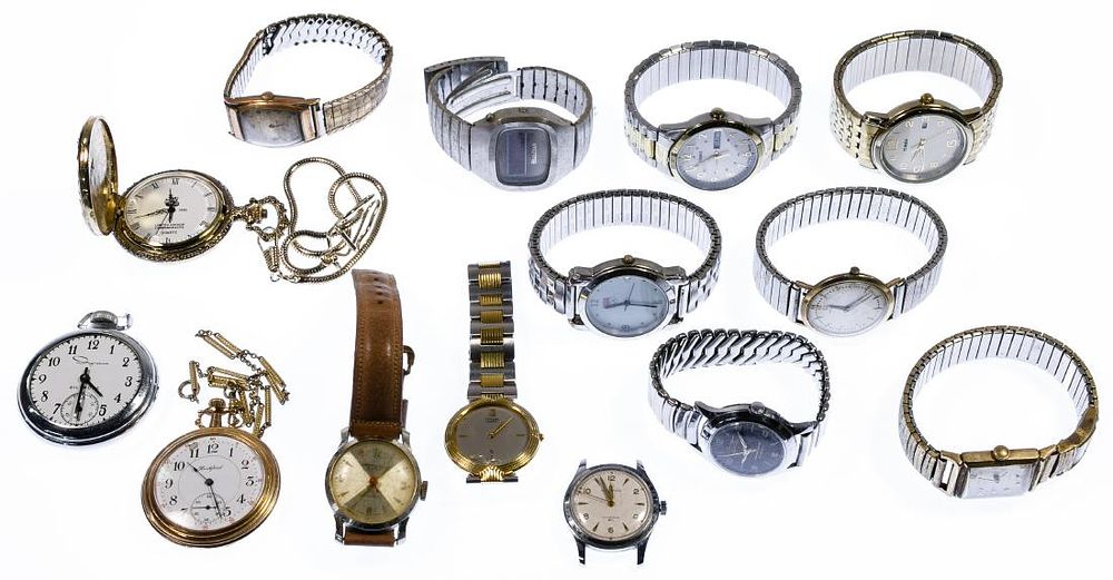 Lot 194: Pocket and Wrist Watch Assortment